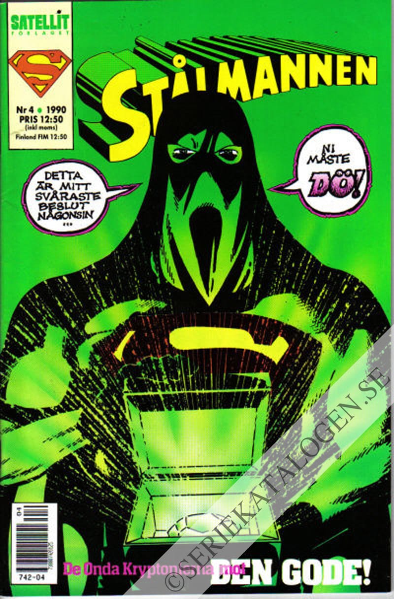 Framsida på Stålmannen #4 (1990)