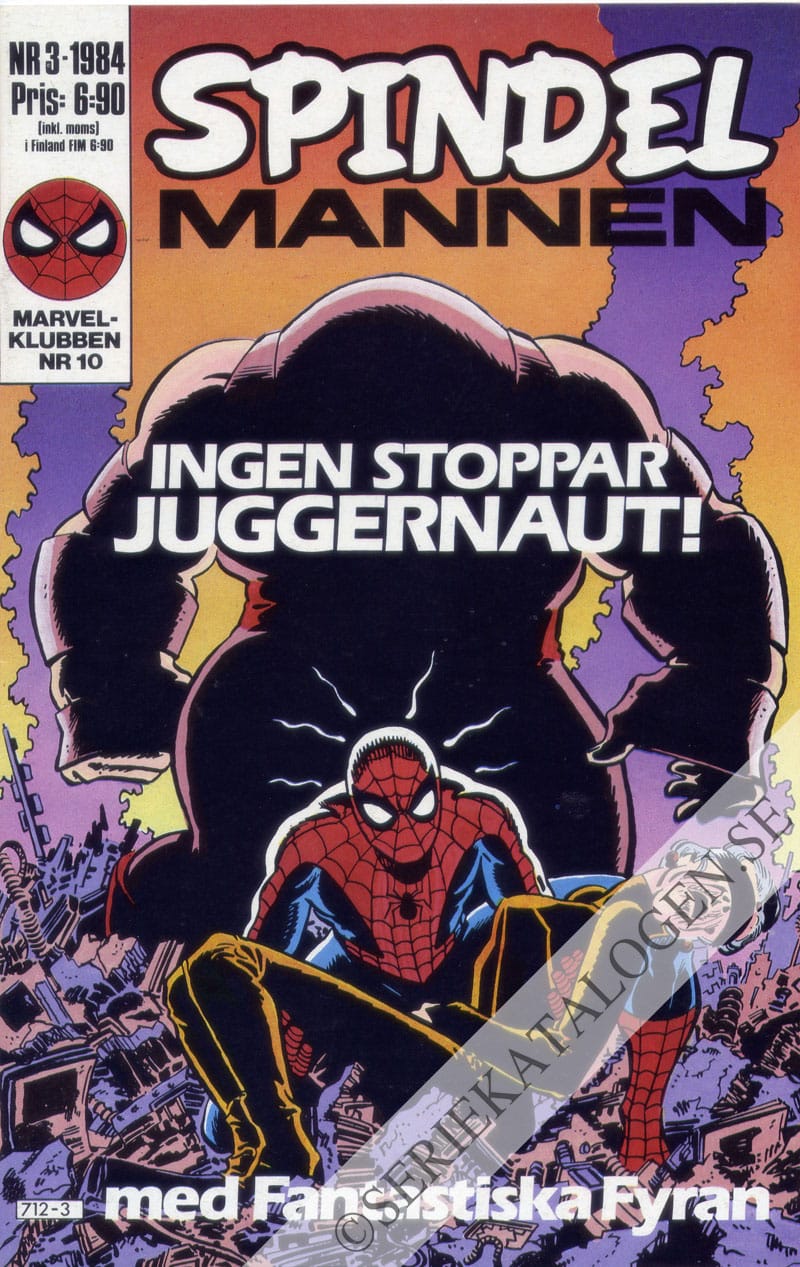 Framsida på Spindelmannen #3 (1984)