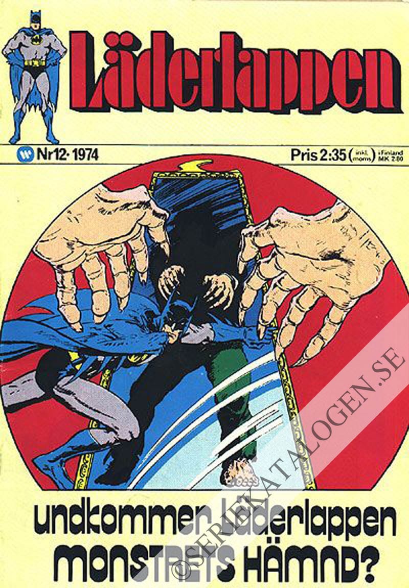 Framsida på Läderlappen och Robin #12 (1974)