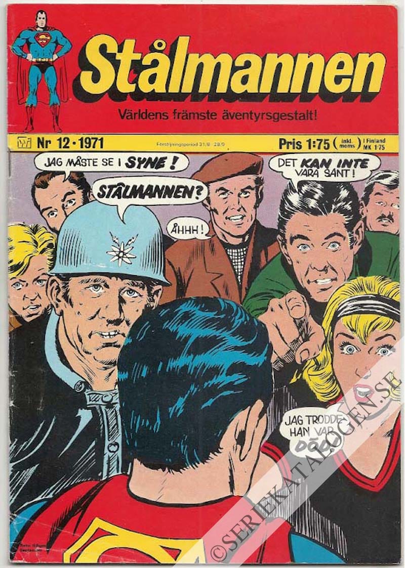 Framsida på Stålmannen #12 (1971)