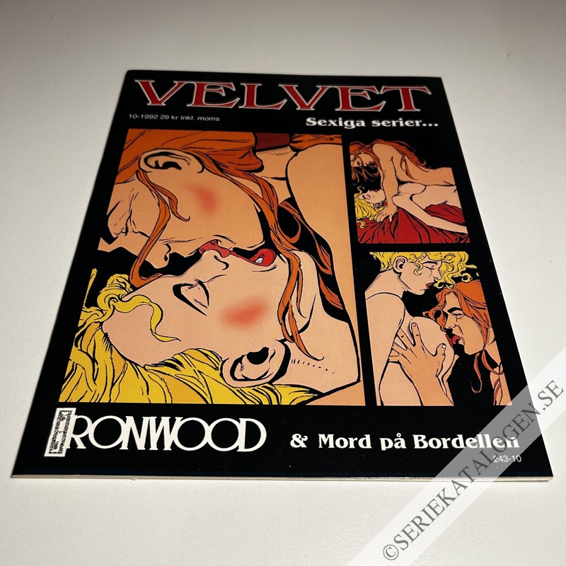 Framsida på Velvet - sexiga serier Ironwood/Mord på bordellen (1992)
