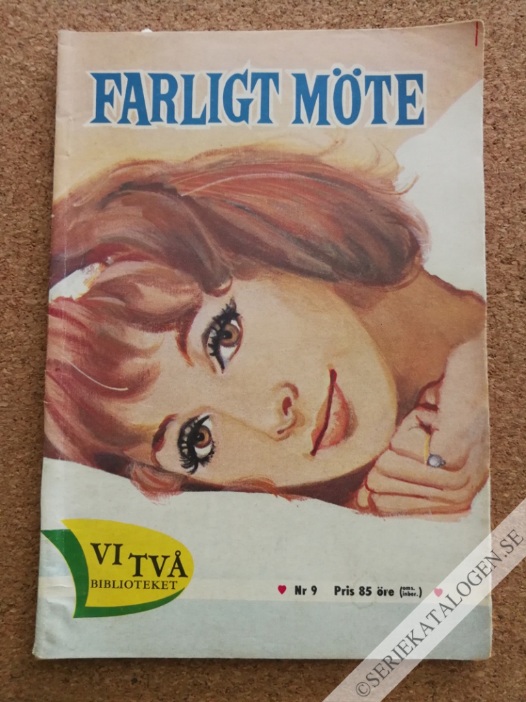Framsida på Vi två-biblioteket #9 - Farligt möte (1961)