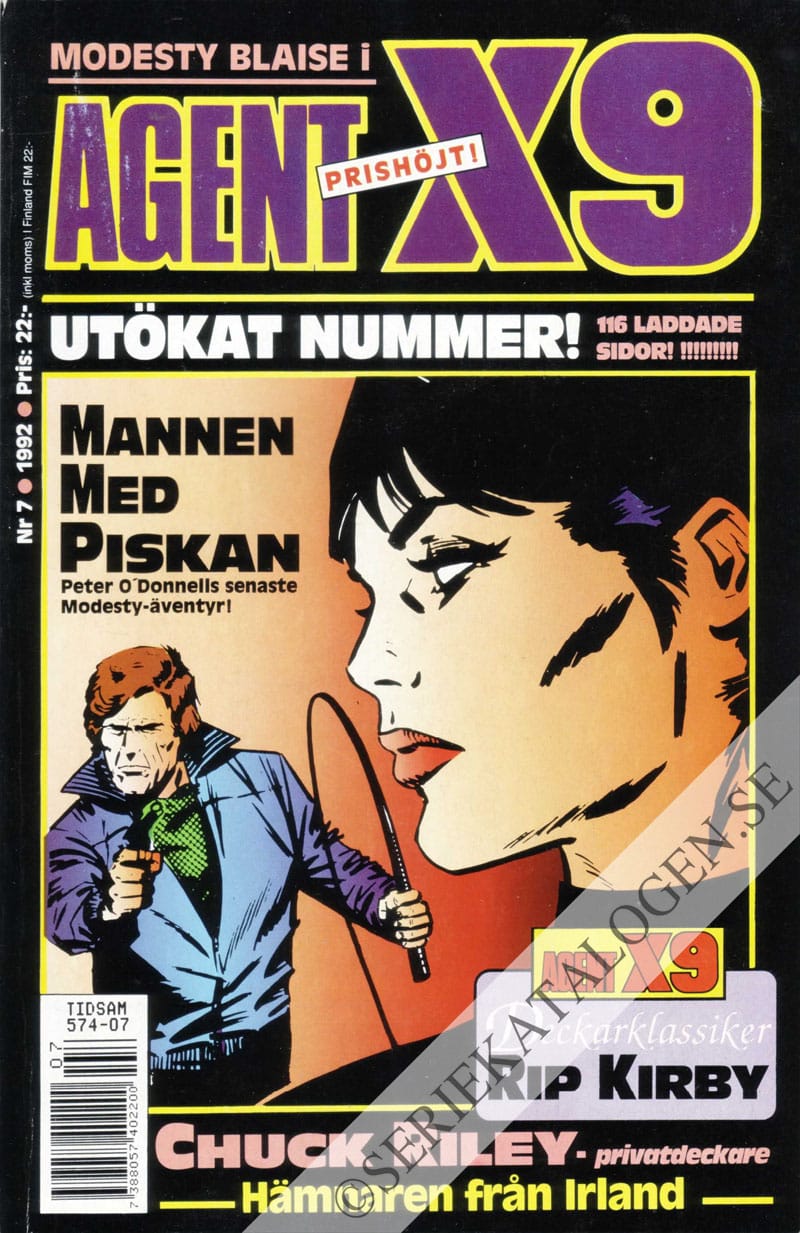 Framsida på Agent X9 #7 (1992)