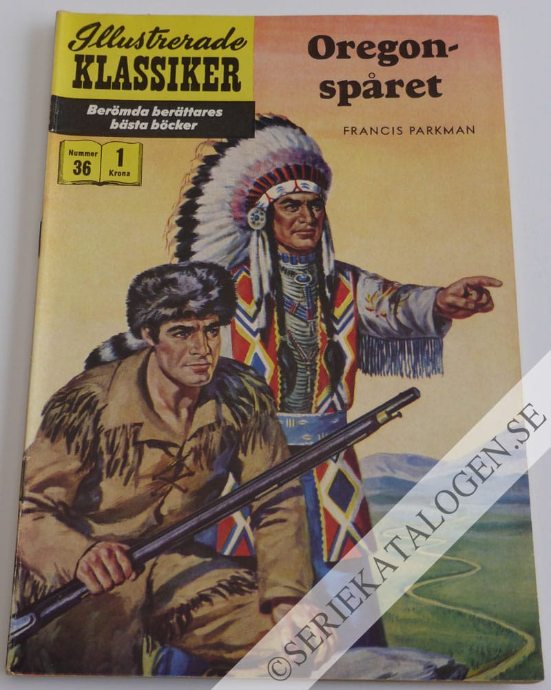 Framsida på Illustrerade Klassiker Oregonspåret (1957)