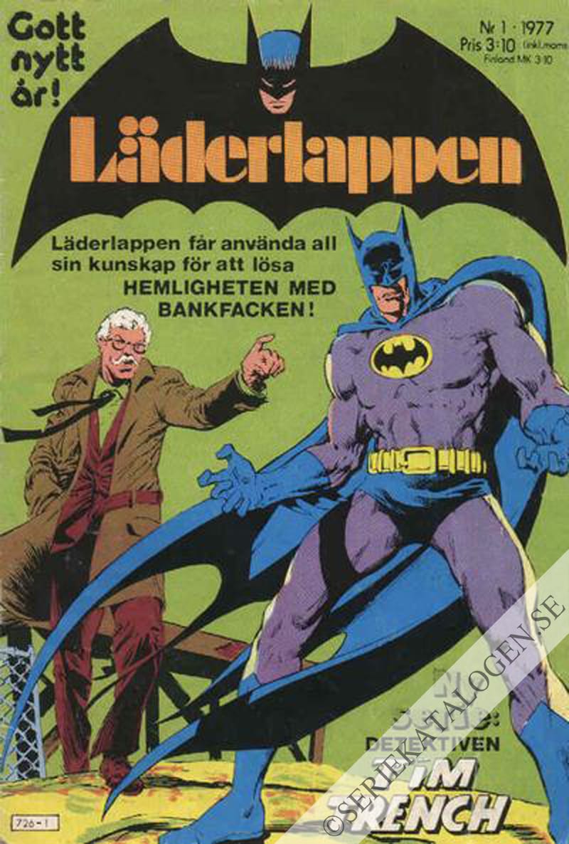 Framsida på Läderlappen och Robin #1 (1977)