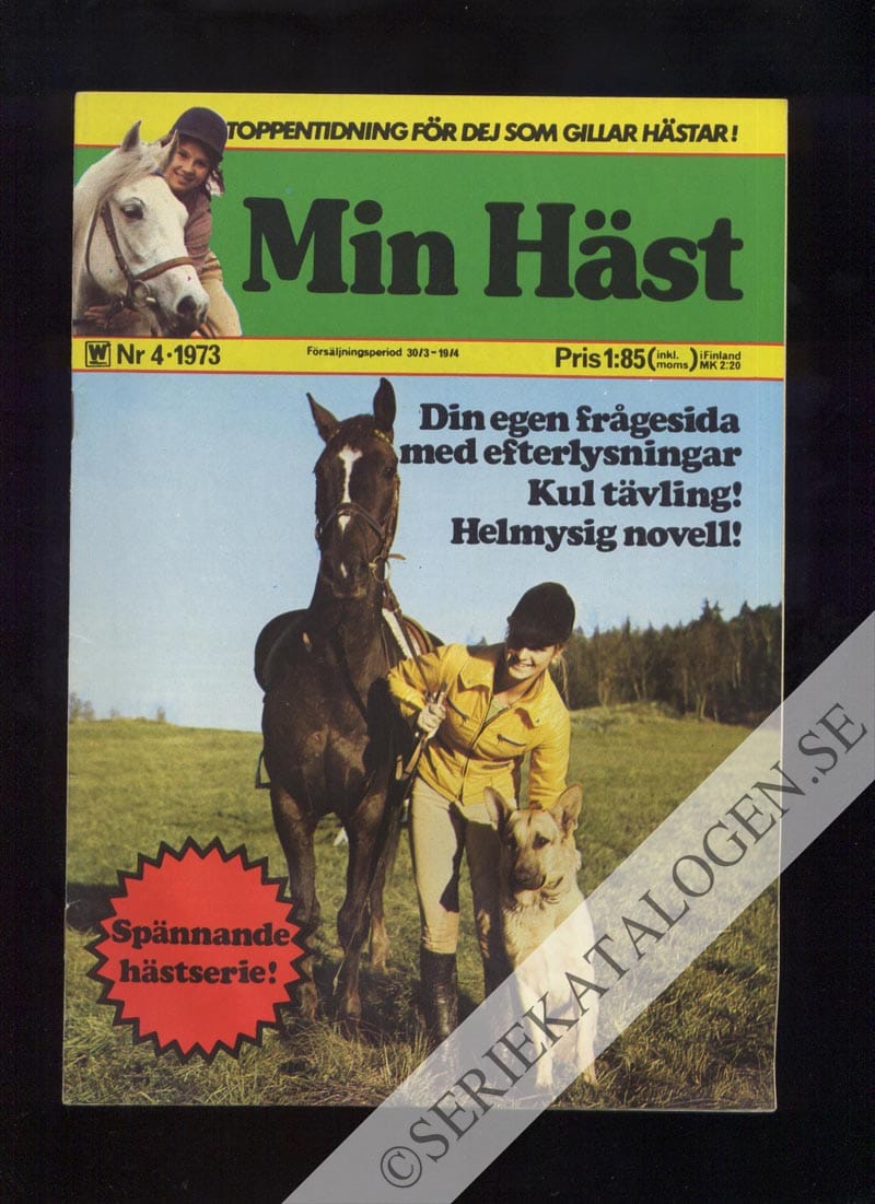 Framsida på Min häst #4 (1973)