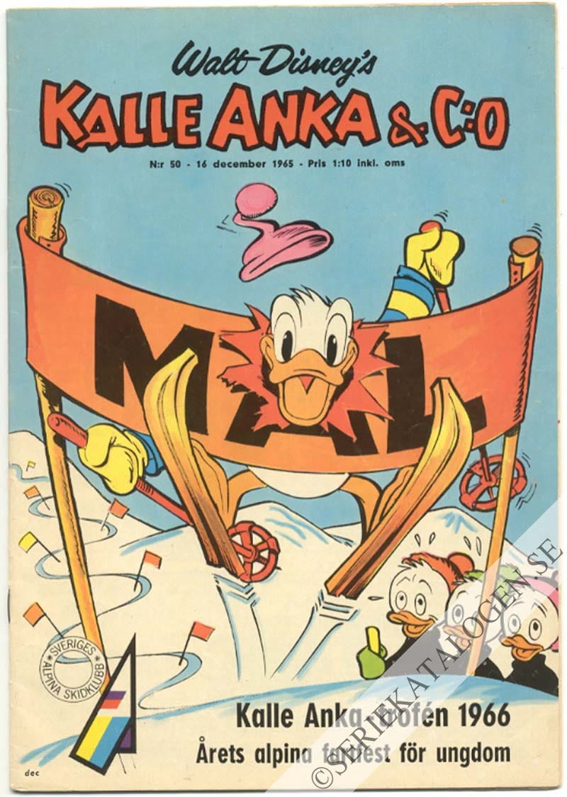 Framsida på Kalle Anka & C:o #50 (1965)