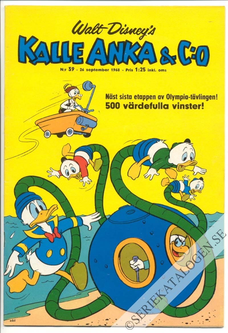 Framsida på Kalle Anka & C:o #39 (1968)