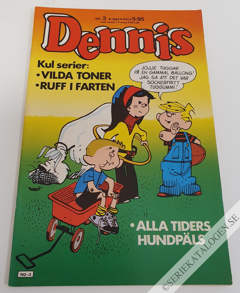 Framsida på Dennis #3 (1984)