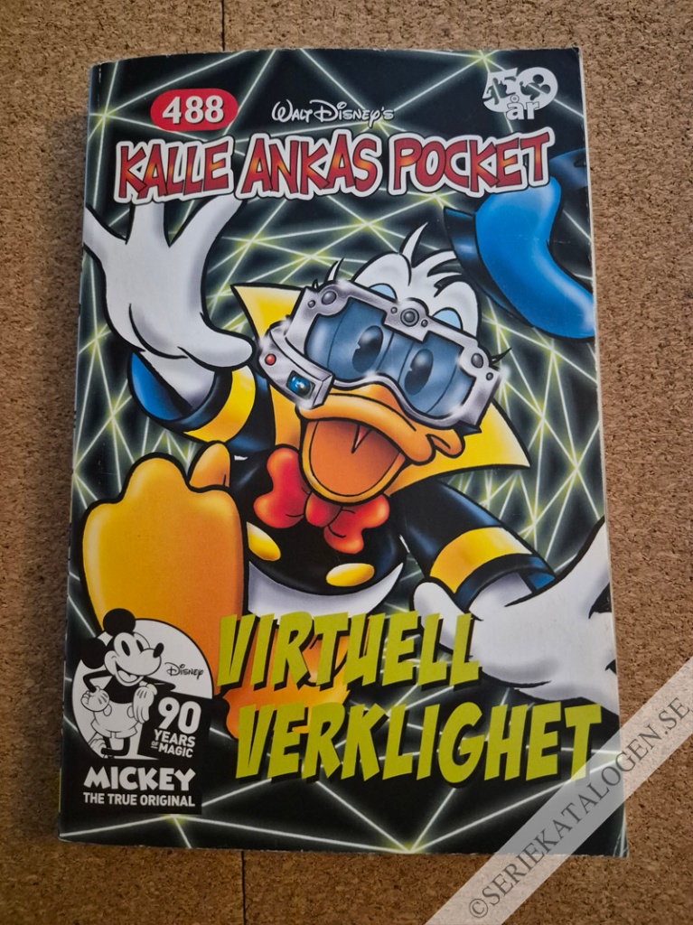 Framsida på Kalle Ankas pocket #488 - Virtuell verklighet (2019)