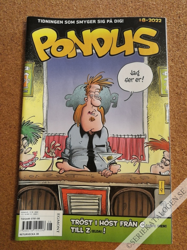 Framsida på Pondus #8 (2022)