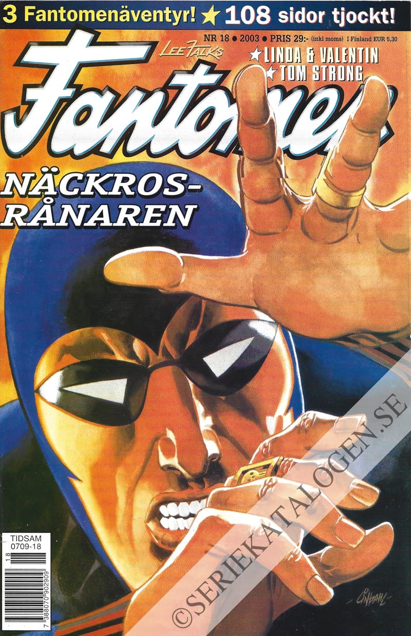 Framsida på Fantomen #18 (2003)