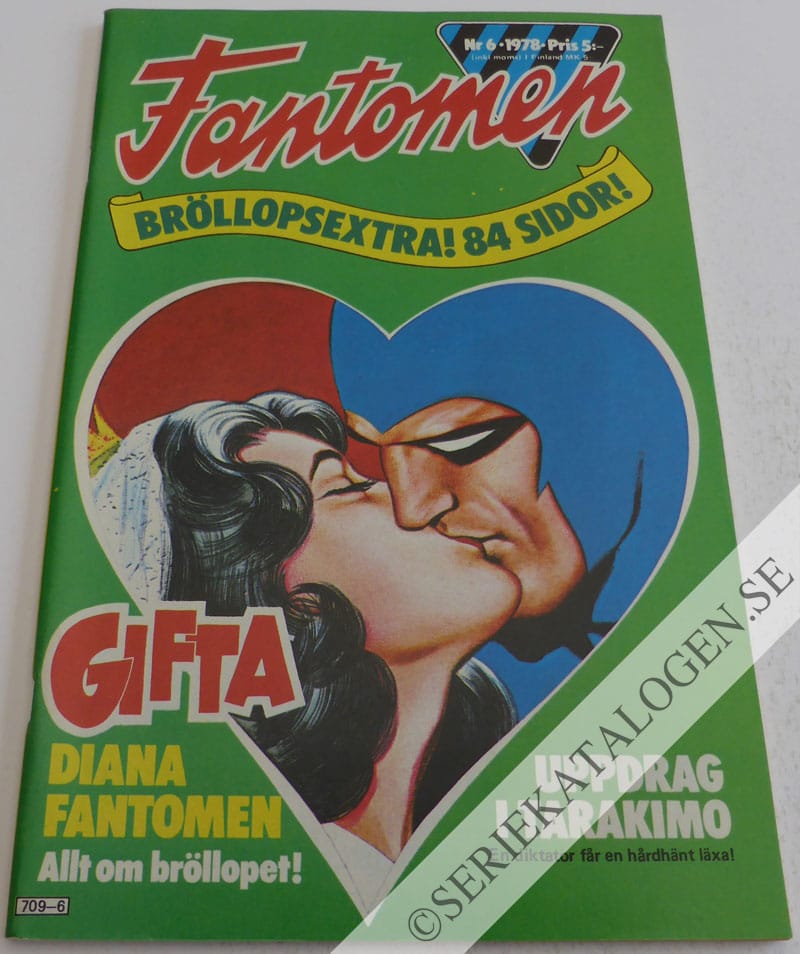 Framsida på Fantomen #6 (1978)