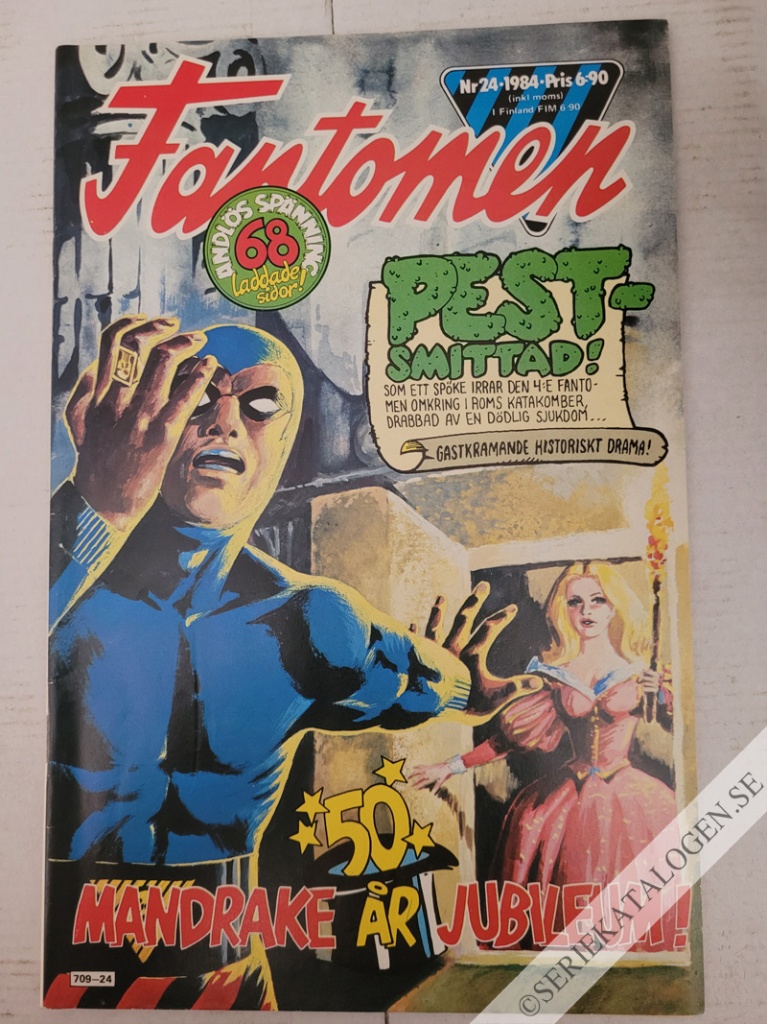 Framsida på Fantomen #24 (1984)