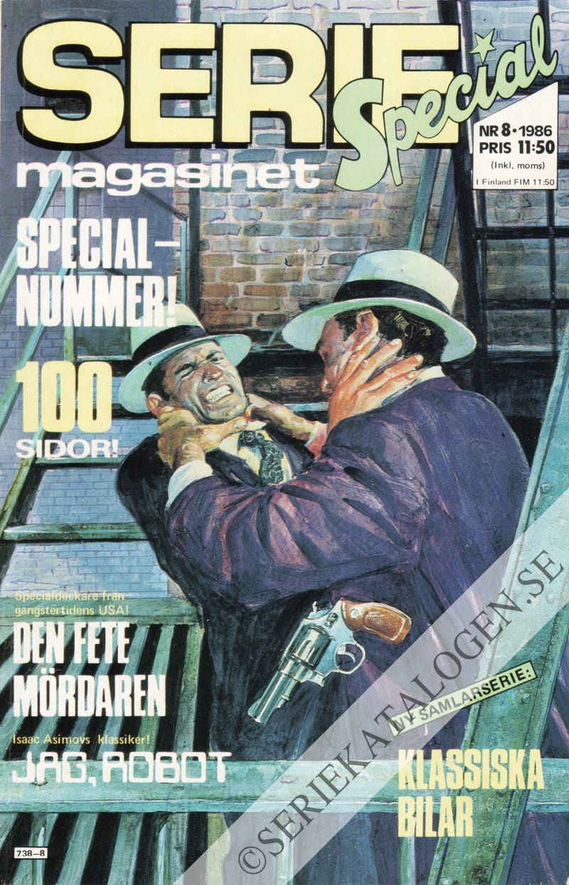 Framsida på Seriemagasinet #8 (1986)