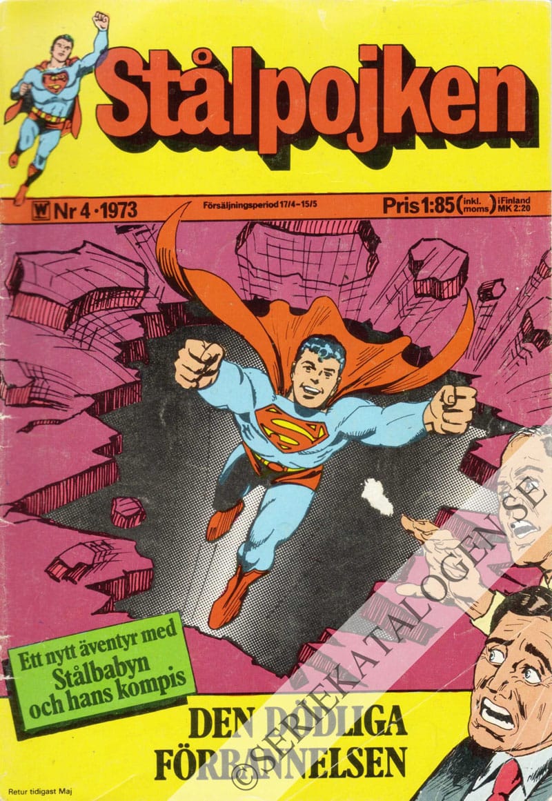 Framsida på Stålpojken #4 (1973)