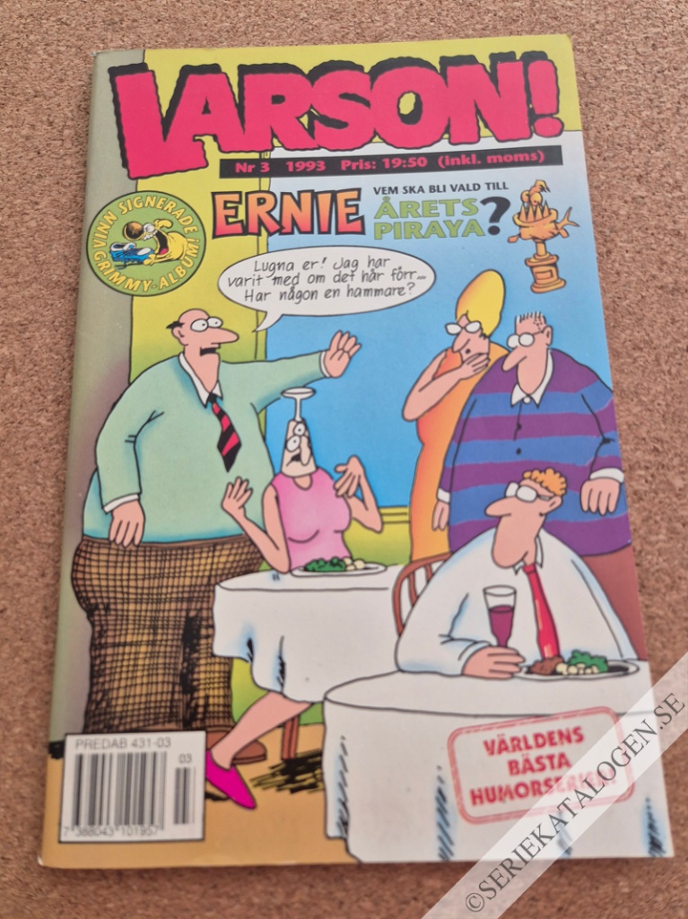 Framsida på Larson! #3 (1993)