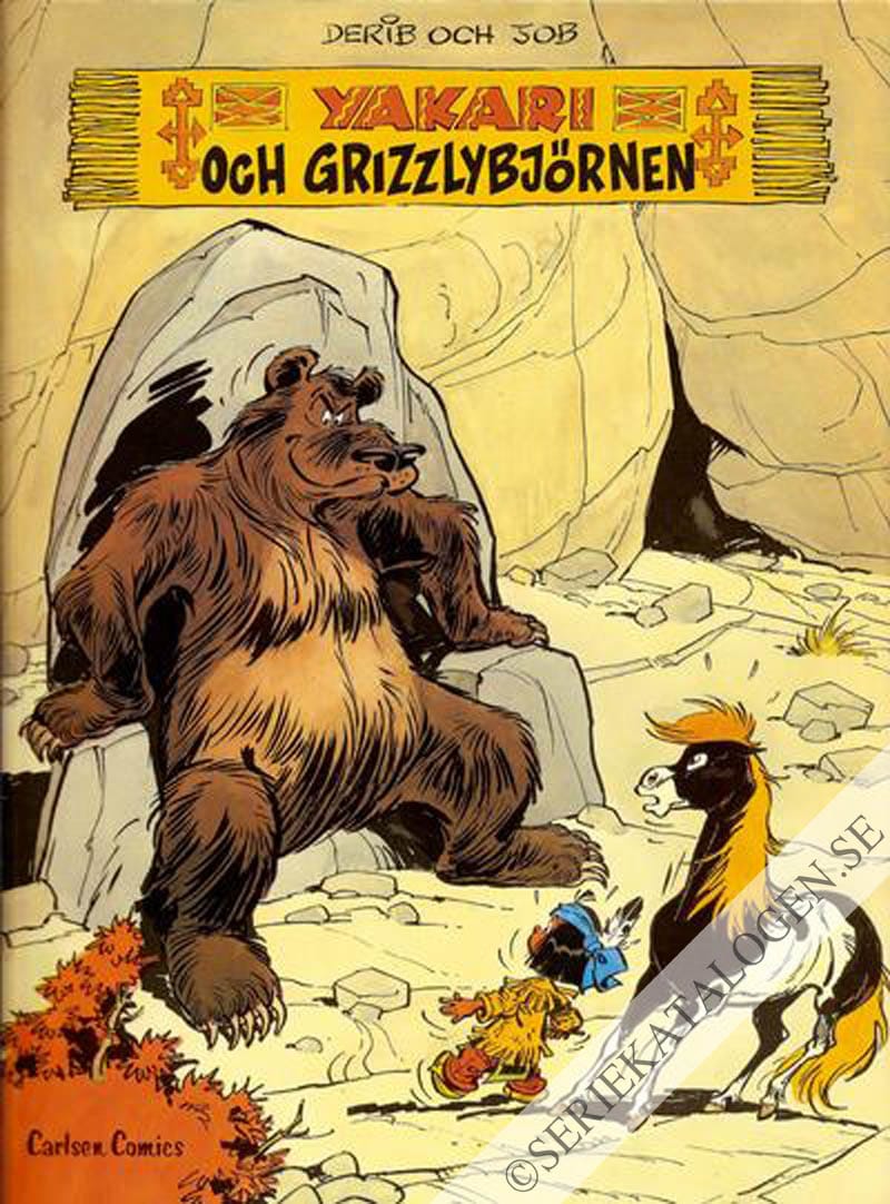 Framsida på Yakaris äventyr Yakari och grizzlybjörnen (1980)