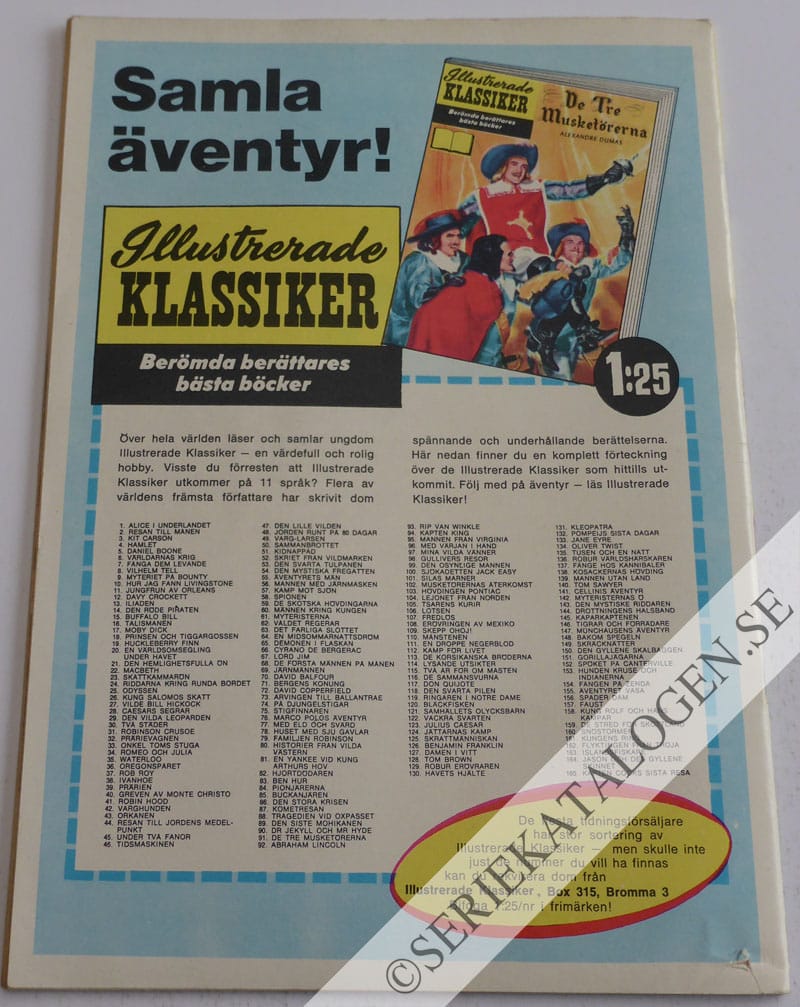 Baksida på Den grymma jakten (1967)