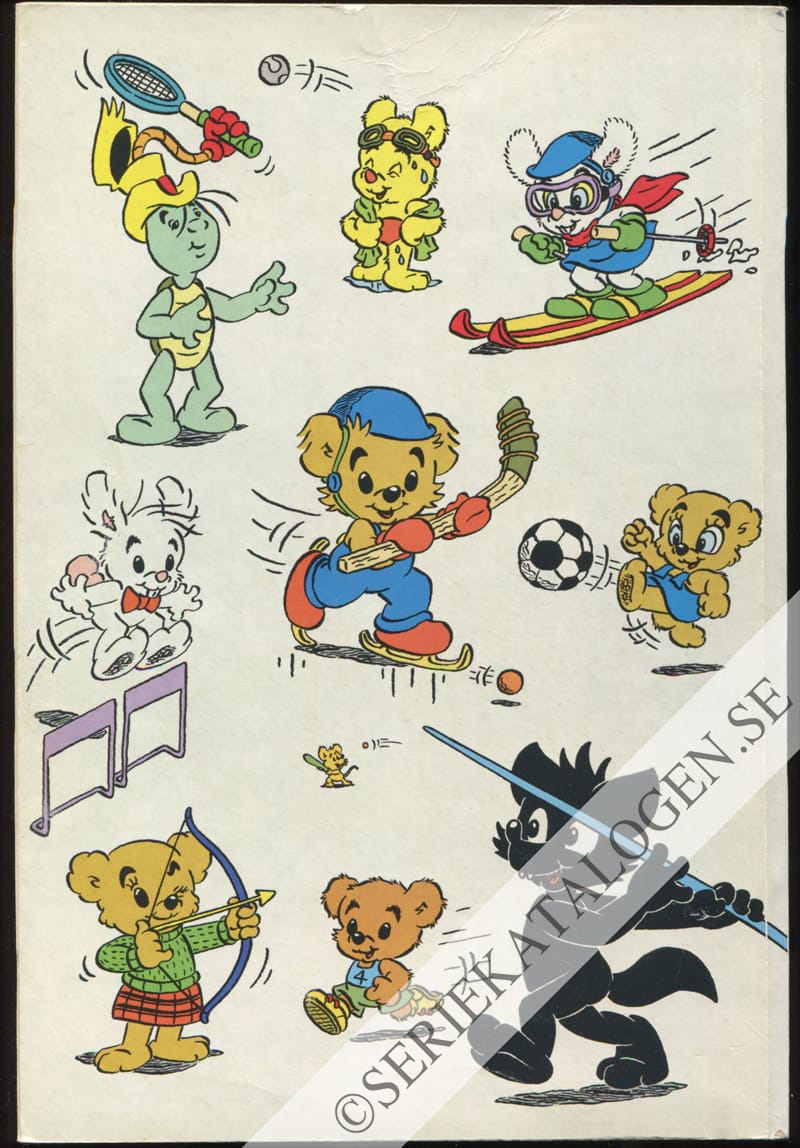 Baksida på Bamse Sport-extra (2004)
