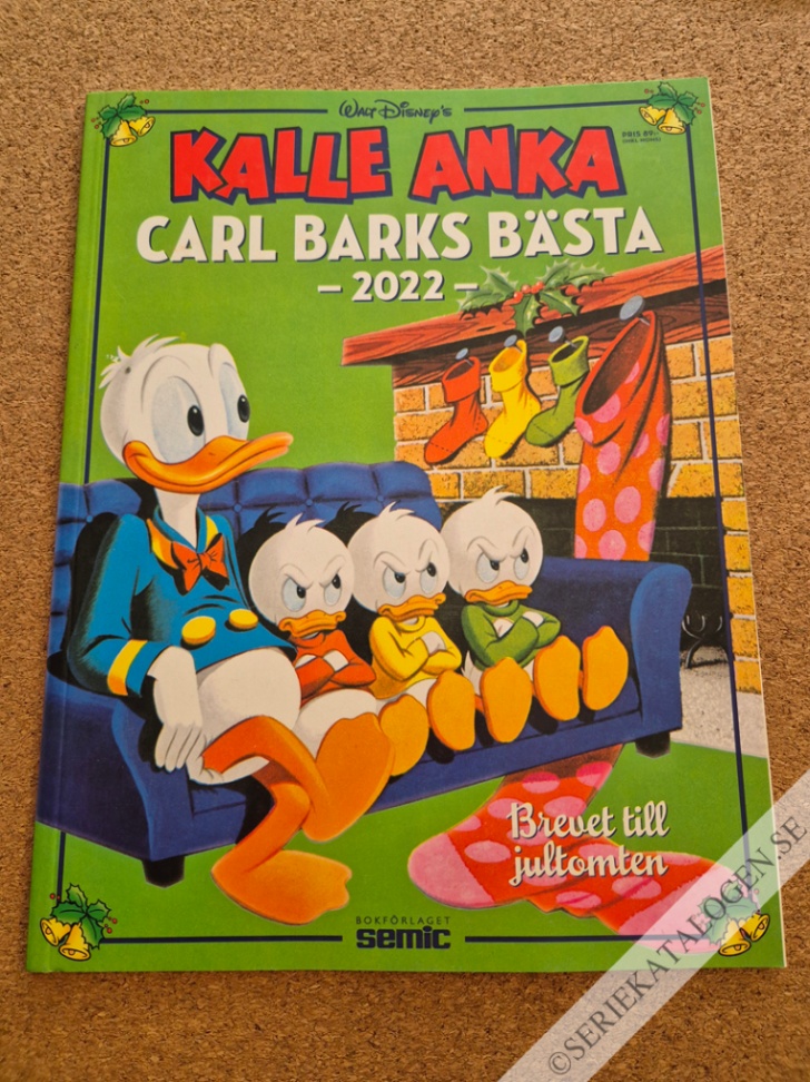Framsida på Kalle Anka - Carl Barks bästa Brevet till jultomten (2022)