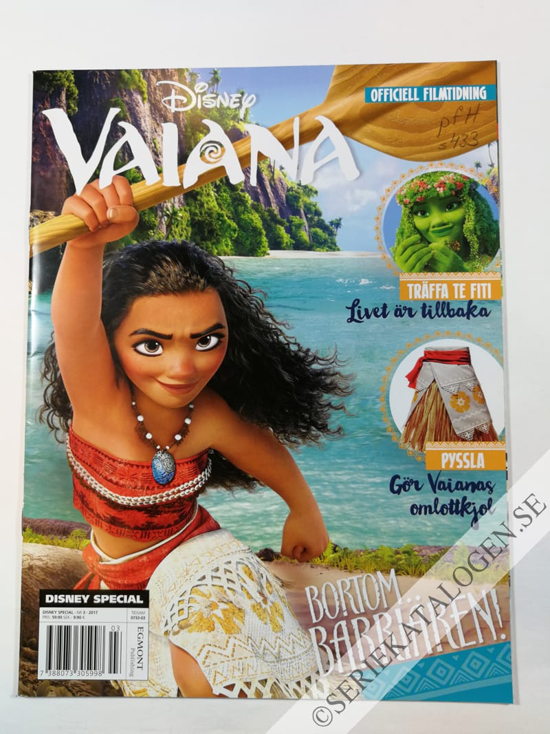 Framsida på Disney special Vaiana (2017)