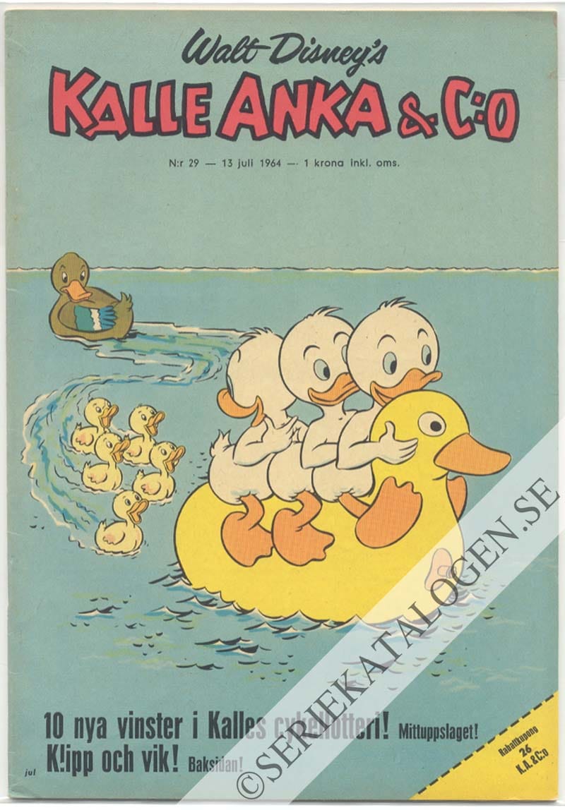 Framsida på Kalle Anka & C:o #29 (1964)