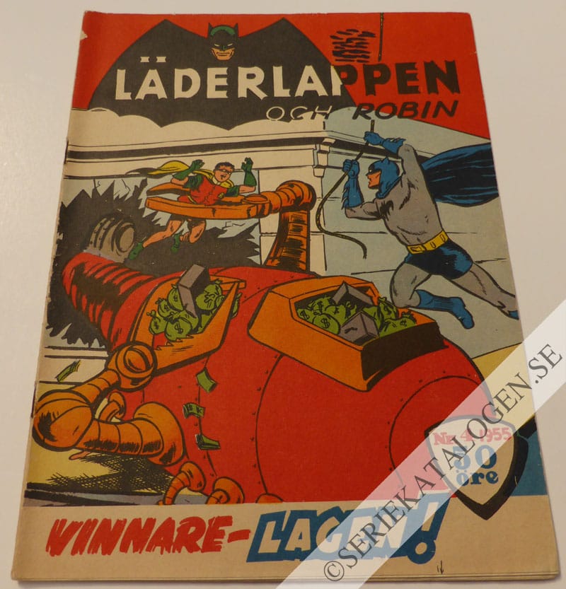 Framsida på Läderlappen och Robin #4 (1955)
