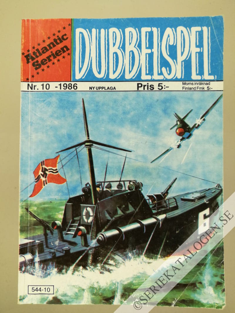Framsida på Atlanticserien #10 - Dubbelspel (1986)