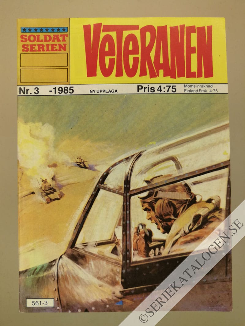 Framsida på Soldatserien #3 - Veteranen (1985)