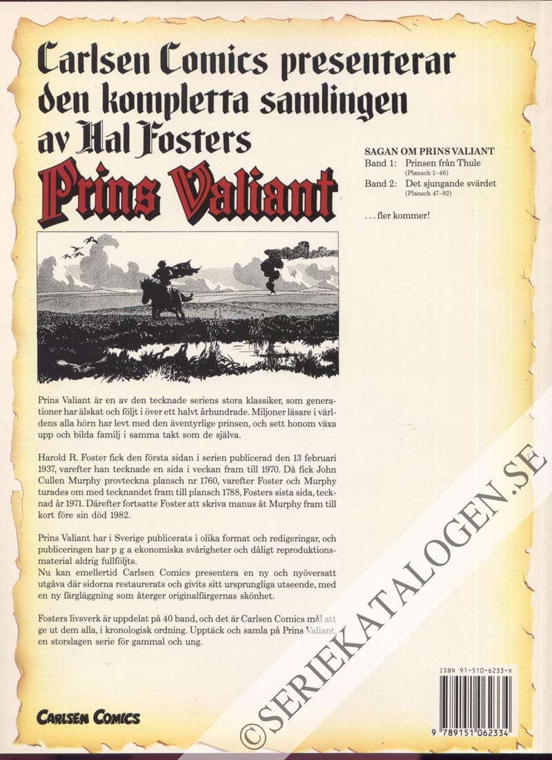 Baksida på Det sjungande svärdet (1991)