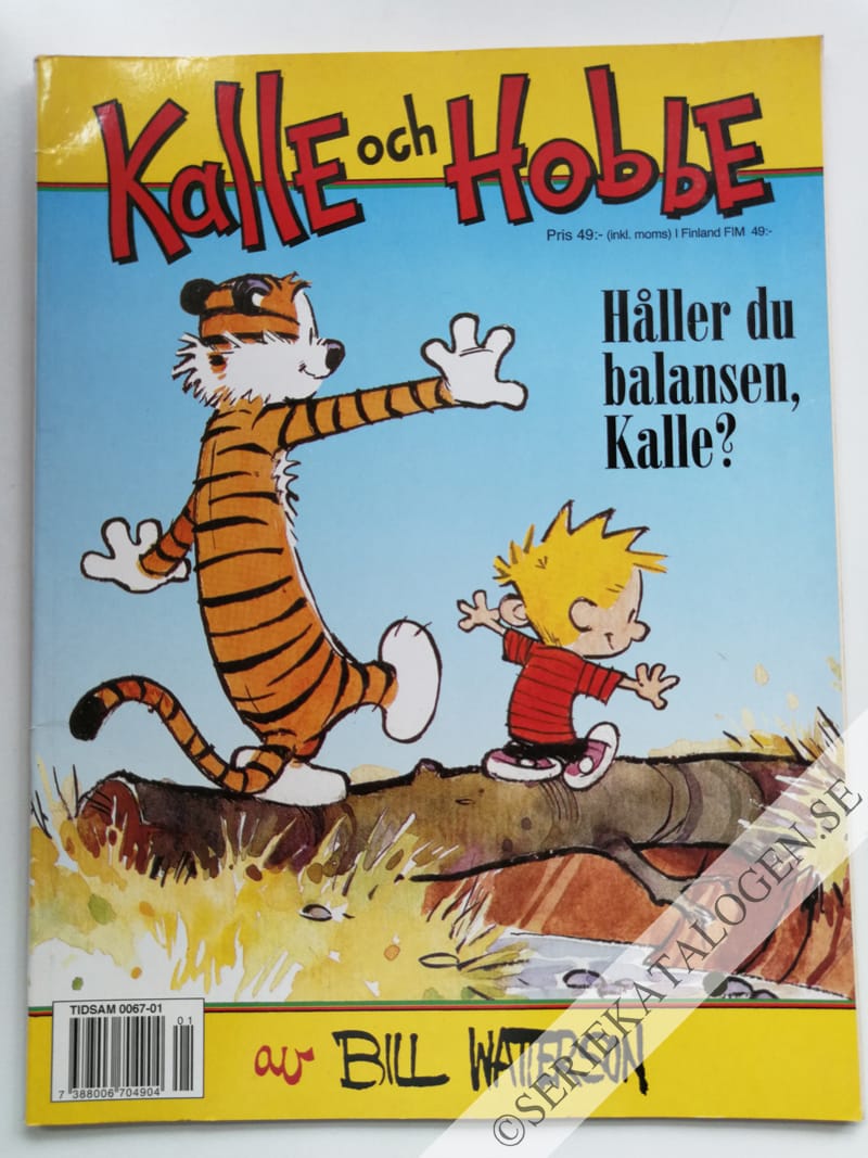Framsida på Kalle och Hobbe Håller du balansen, Kalle? (1998)