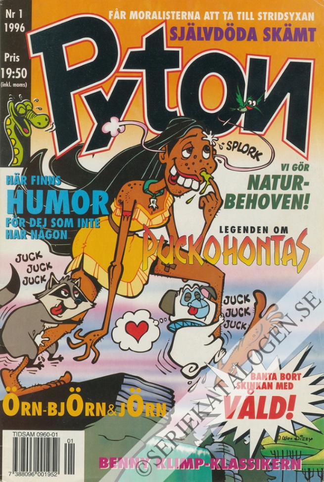 Framsida på Pyton #1 (1996)