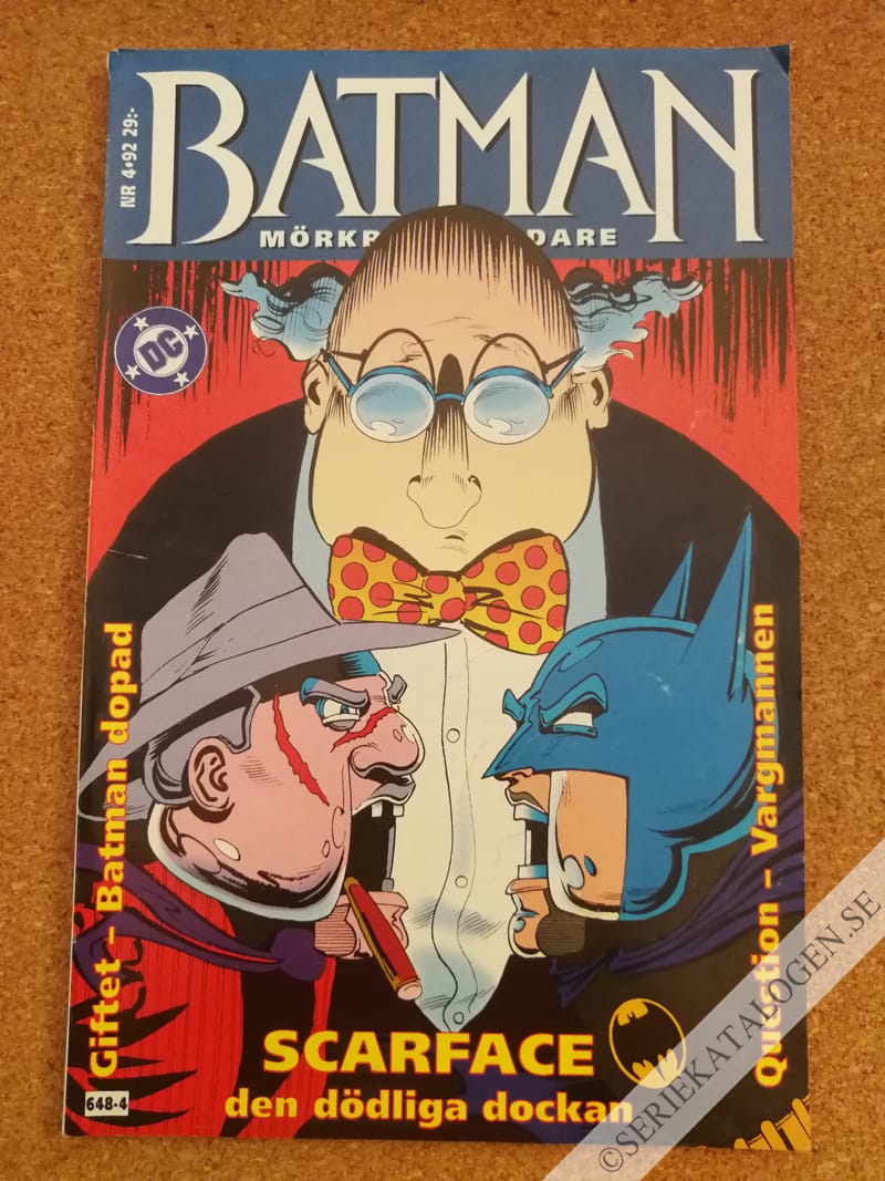 Framsida på Batman - mörkrets riddare #4 (1992)