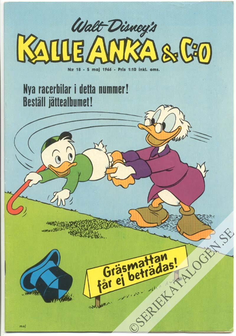 Framsida på Kalle Anka & C:o #18 (1966)