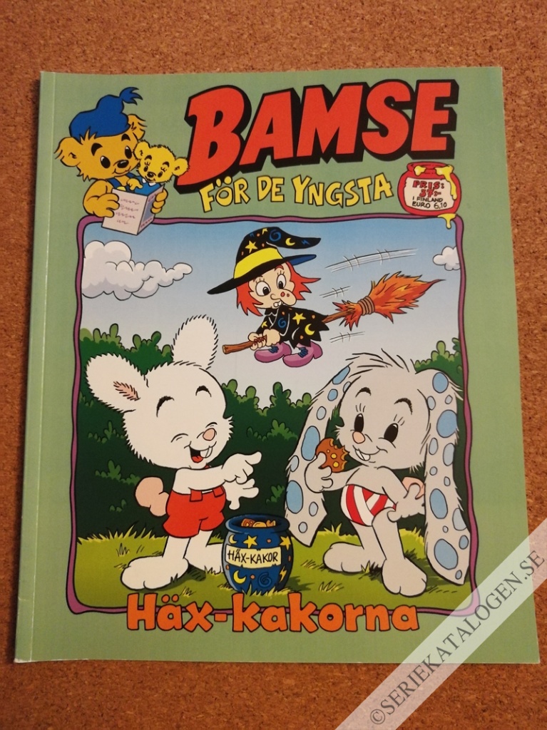 Framsida på Bamse för de yngsta Häx-kakorna (2018)