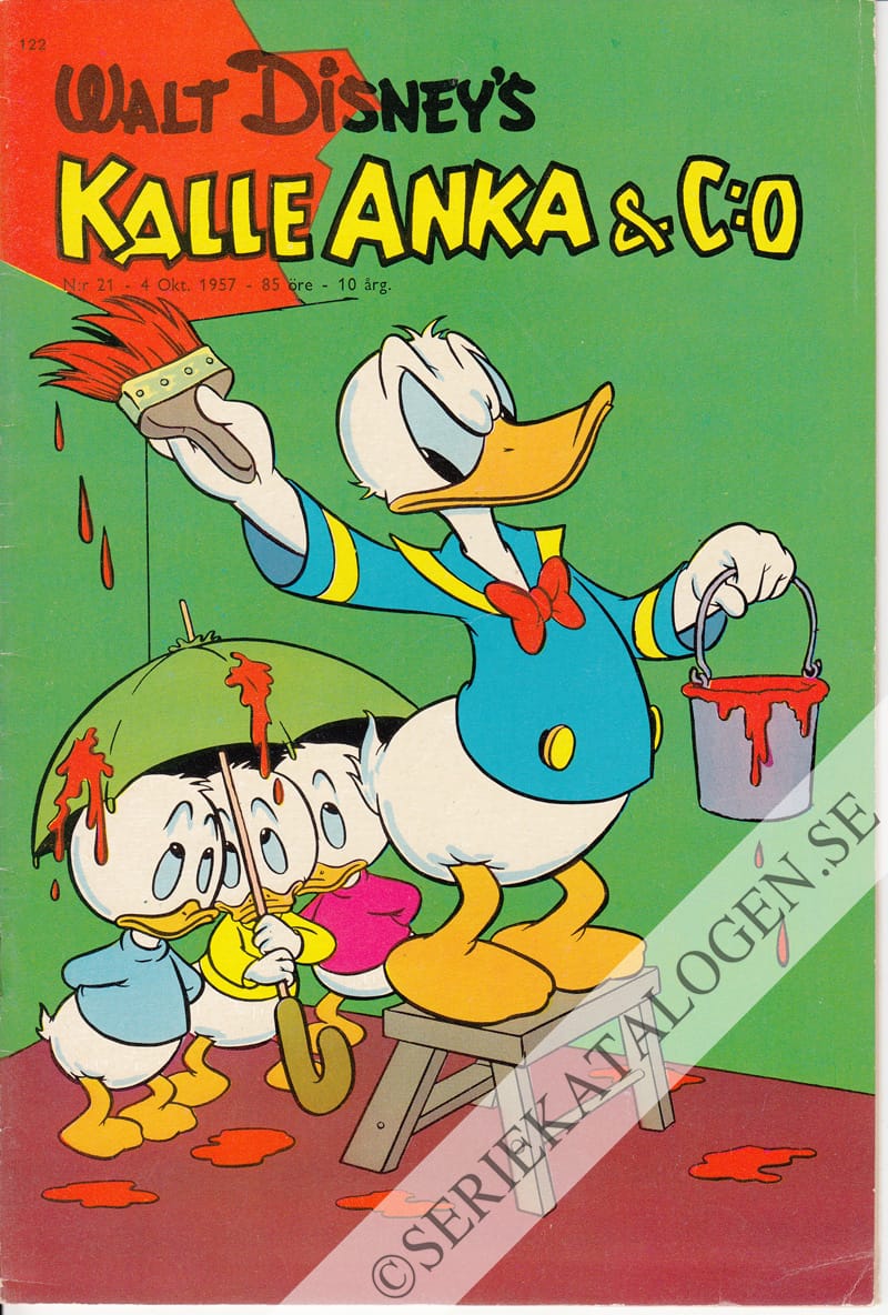 Framsida på Kalle Anka & C:o #21 (1957)