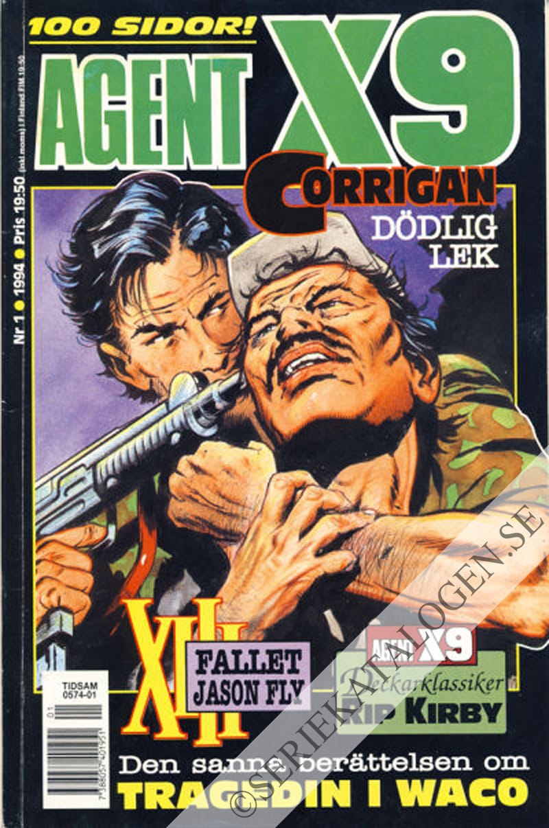 Framsida på Agent X9 #1 (1994)