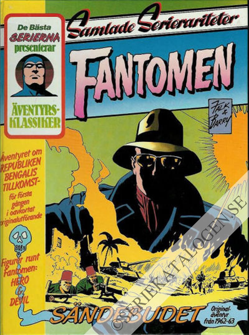 Framsida på Samlade Serierariteter Fantomen 1962-63 (1986)