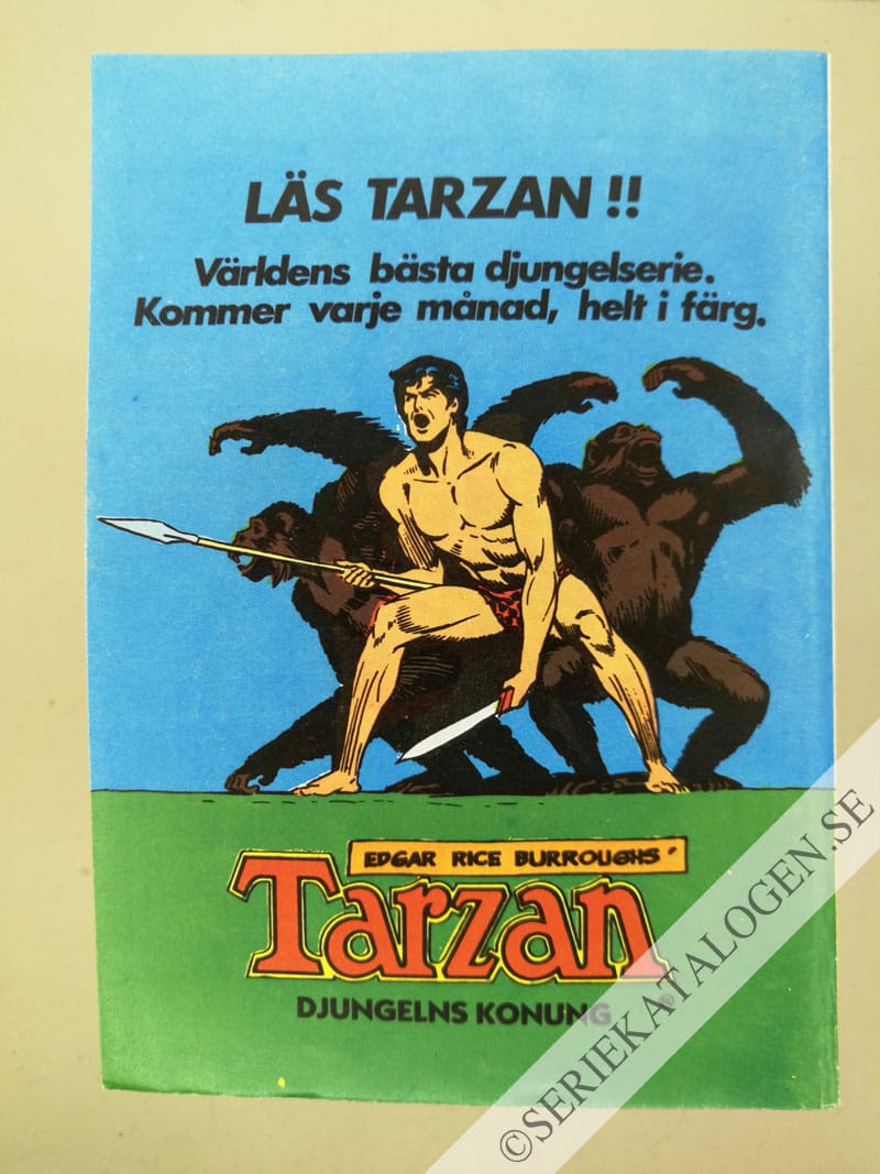 Baksida på Revansch i Burma (1984)