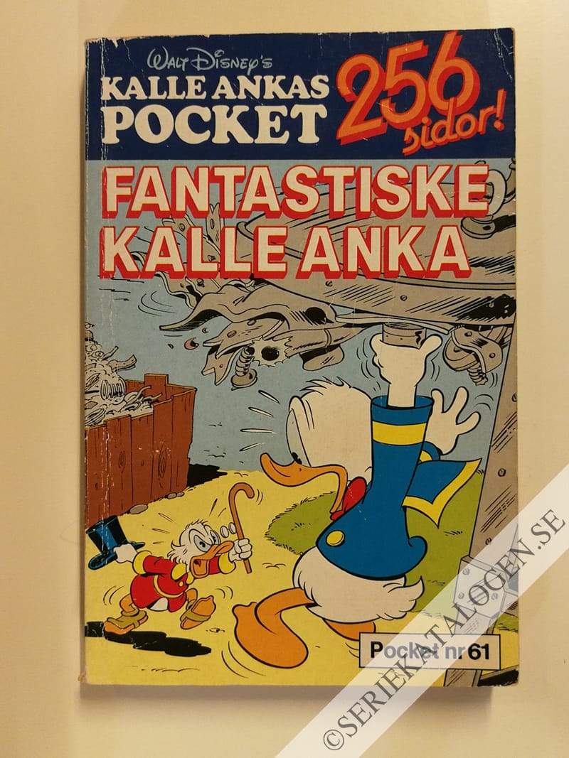 Framsida på Kalle Ankas pocket Fantastiske Kalle Anka (1985)