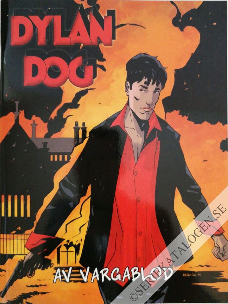 Framsida på Dylan Dog Av vargablod (2014)