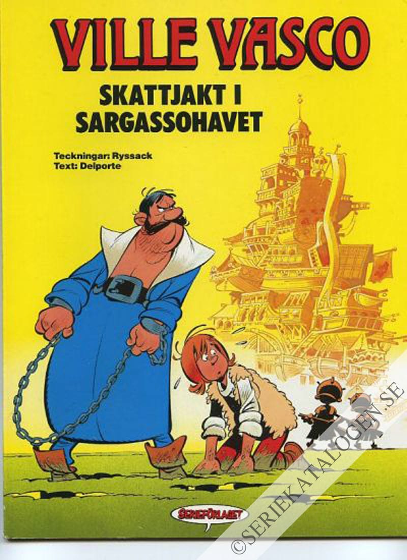 Framsida på Ville Vasco Skattjakt i Sargassohavet (1989)