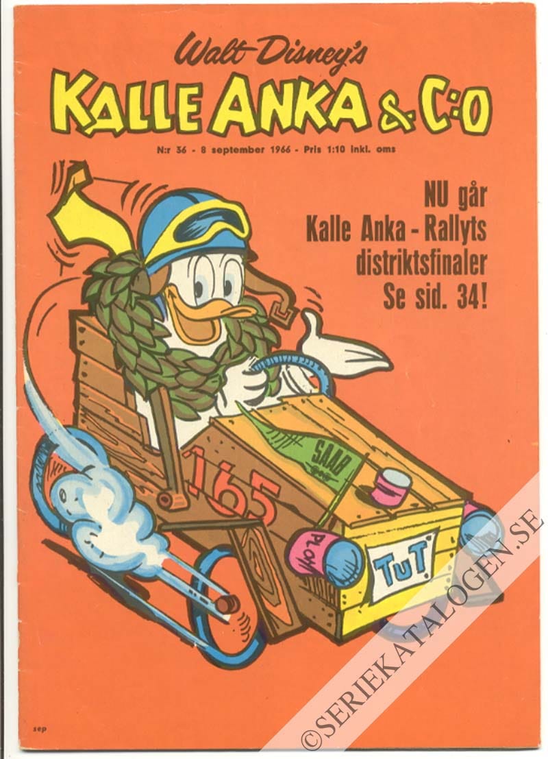 Framsida på Kalle Anka & C:o #36 (1966)