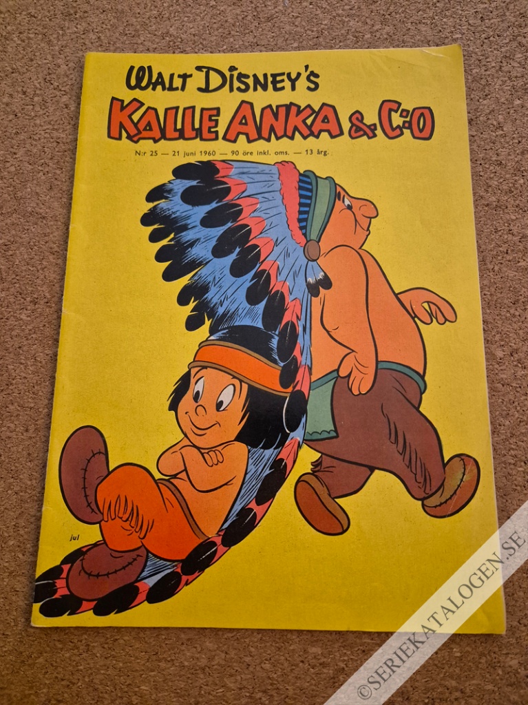 Framsida på Kalle Anka & C:o #25 (1960)