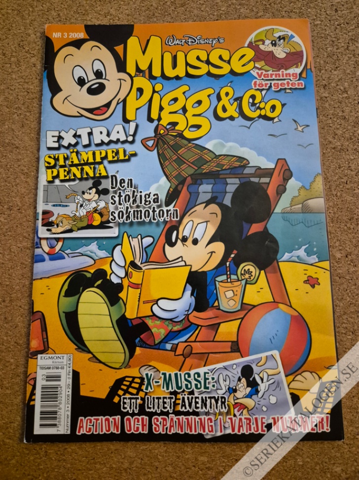 Framsida på Musse Pigg & C:o #3 (2008)