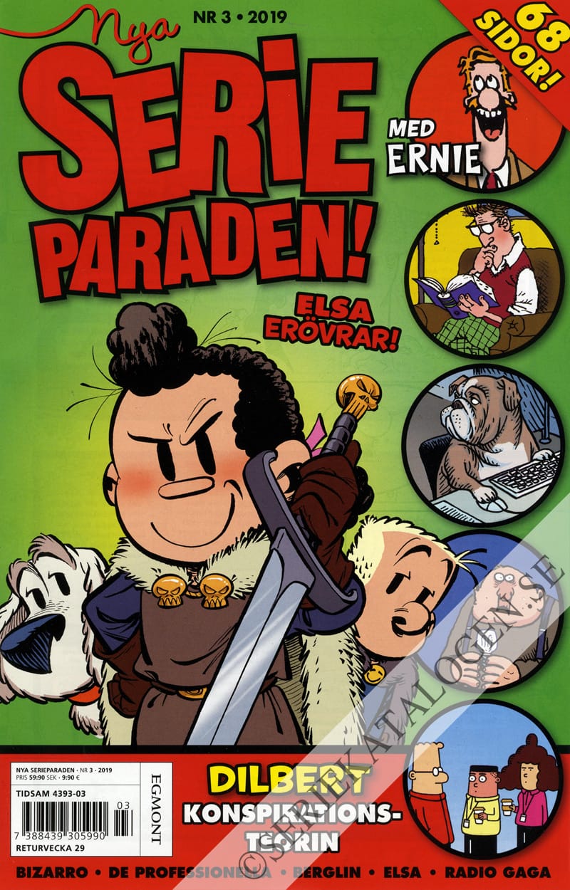 Framsida på Nya Serieparaden #3 (2019)