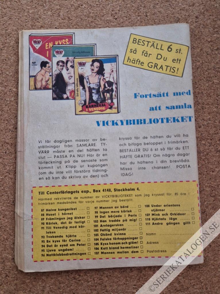 Baksida på Flickorna på villovägar (1964)