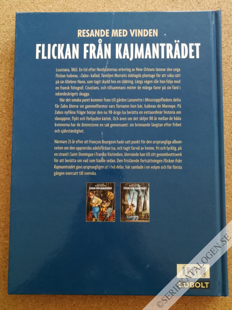 Baksida på Flickan från Kajmanträdet (2019)