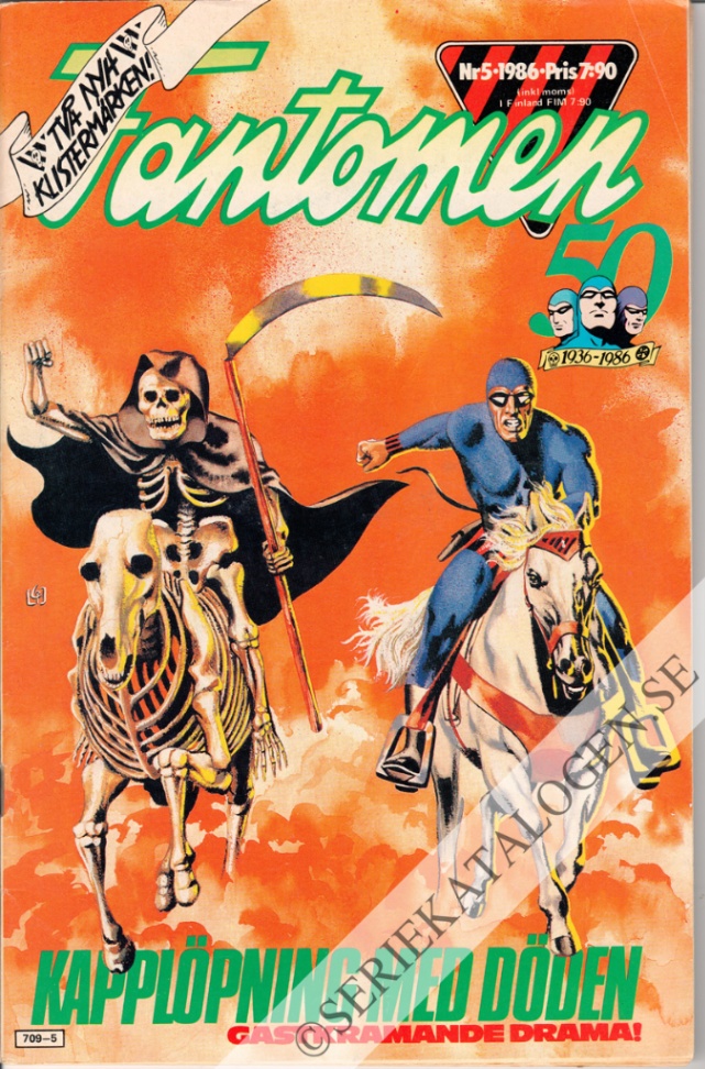 Framsida på Fantomen #5 (1986)